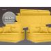 Sofá Palermo 2,40m Retrátil e Reclinável Velosuede Canario - NETSOFAS 