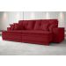Sofá Palermo 2,80m Assento Retrátil e Reclinável Velosuede Vermelho - NETSOFAS