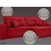 Sofá Palermo 2,80m Assento Retrátil e Reclinável Velosuede Vermelho - NETSOFAS