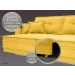 Sofá Palermo 2,80m Retrátil e Reclinável Velosuede Canario - NETSOFAS 