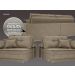 Sofá Palermo 2,80m Retrátil e Reclinável Velosuede Capuccino - NETSOFAS