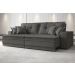 Sofá Palermo 2,80m Retrátil e Reclinável Velosuede Cinza - NETSOFAS 