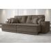 Sofá Palermo 2,80m Retrátil e Reclinável Velosuede Marrom - NETSOFAS 