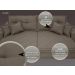 Sofá Palermo 2,80m Retrátil e Reclinável Velosuede Marrom - NETSOFAS 