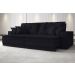 Sofá Palermo 2,80m Retrátil e Reclinável Velosuede Preto - NETSOFAS 