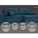 Sofá Palermo 2,80m Retrátil e Reclinável Velosuede Royal - NETSOFAS 