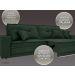 Sofá Palermo 2,80m Retrátil e Reclinável Velosuede Verde - NETSOFAS 
