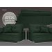 Sofá Palermo 2,80m Retrátil e Reclinável Velosuede Verde - NETSOFAS 