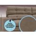 Sofá Pegasus 2,50m Assento Retrátil e Reclinável Velosuede Capucinno - NETSOFAS