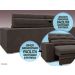 Sofá Pegasus 2,50m Assento Retrátil e Reclinável Velosuede Chocolate - NETSOFAS