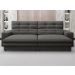 Sofá Pegasus 2,50m Assento Retrátil e Reclinável Velosuede Cinza - NETSOFAS