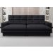 Sofá Pegasus 2,50m Assento Retrátil e Reclinável Velosuede Preto - NETSOFAS