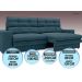Sofá Pegasus 2,50m Assento Retrátil e Reclinável Velosuede Royal - NETSOFAS