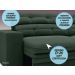 Sofá Pegasus 2,50m Assento Retrátil e Reclinável Velosuede Verde - NETSOFAS