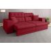 Sofá Pegasus 2,50m Assento Retrátil e Reclinável Velosuede Vermelho - NETSOFAS