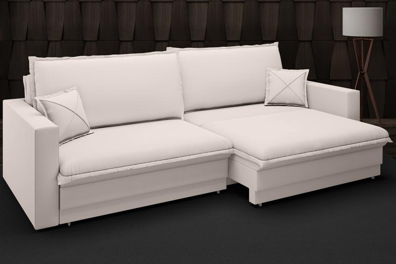 Sofá Tango 1,80m sem caixa, Retrátil e Reclinável Velosuede Bege - NETSOFAS