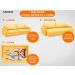 Sofá Tango 1,80m sem caixa, Retrátil e Reclinável Velosuede Canario - NETSOFAS