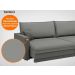 Sofá Tango 1,80m sem caixa, Retrátil e Reclinável Velosuede Grafite - NETSOFAS