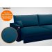 Sofá Tango 1,80m sem caixa, Retrátil e Reclinável Velosuede Petroleo - NETSOFAS