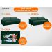 Sofá Tango 1,80m sem caixa, Retrátil e Reclinável Velosuede Verde - NETSOFAS