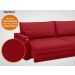 Sofá Tango 1,80m sem caixa, Retrátil e Reclinável Velosuede Vermelho - NETSOFAS