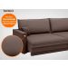 Sofá Tango 2,00m sem caixa, Retrátil e Reclinável Velosuede Chocolate - NETSOFAS