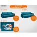 Sofá Tango 2,00m sem caixa, Retrátil e Reclinável Velosuede Royal - NETSOFAS