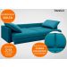 Sofá Tango 2,00m sem caixa, Retrátil e Reclinável Velosuede Royal - NETSOFAS