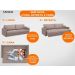 Sofá Tango 2,20m sem caixa, Retrátil e Reclinável Velosuede Marrom - NETSOFAS