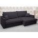 Sofá Tango 2,20m sem caixa, Retrátil e Reclinável Velosuede Preto - NETSOFAS