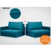 Sofá Tango 2,40m sem caixa, Retrátil e Reclinável Velosuede Royal - NETSOFAS
