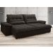 Sofa Bergamo 2,50m Assento Retratil e Reclinavel Velosuede Chocolate - NETSOFAS