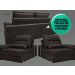 Sofa Bergamo 2,50m Assento Retratil e Reclinavel Velosuede Chocolate - NETSOFAS