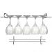 3 Suportes Taças Cromado Decoração Adega Bar Vinho 25cm