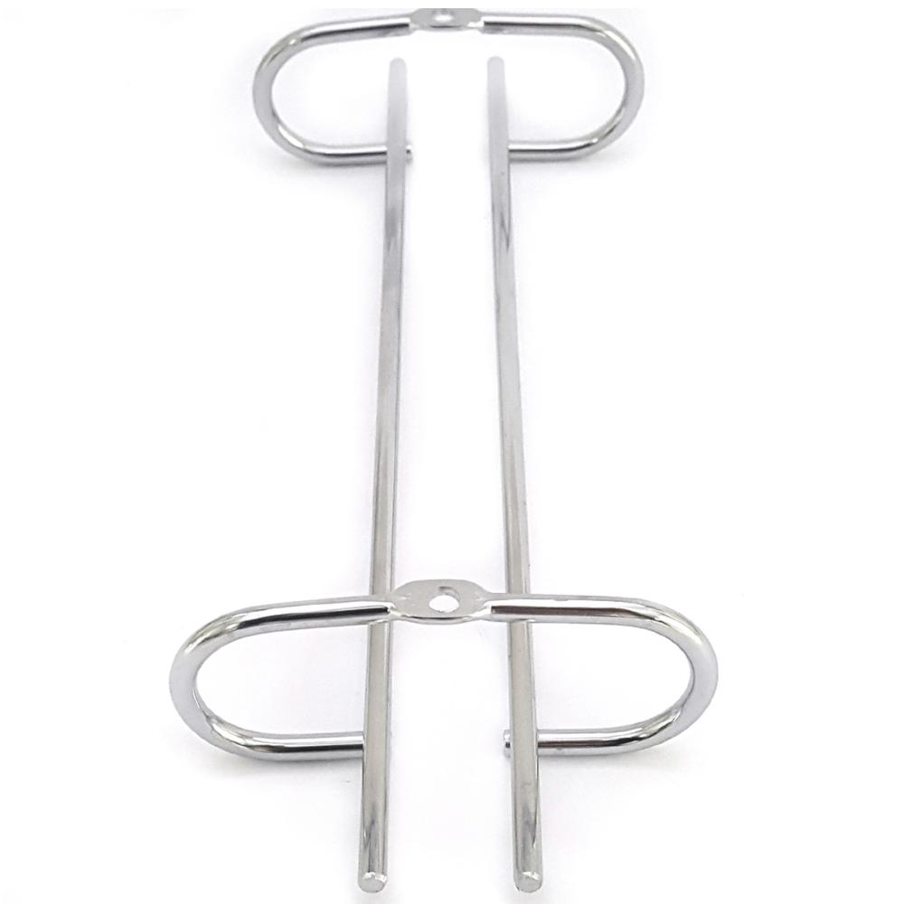 3 Suportes Taças Cromado Decoração Adega Bar Vinho 25cm