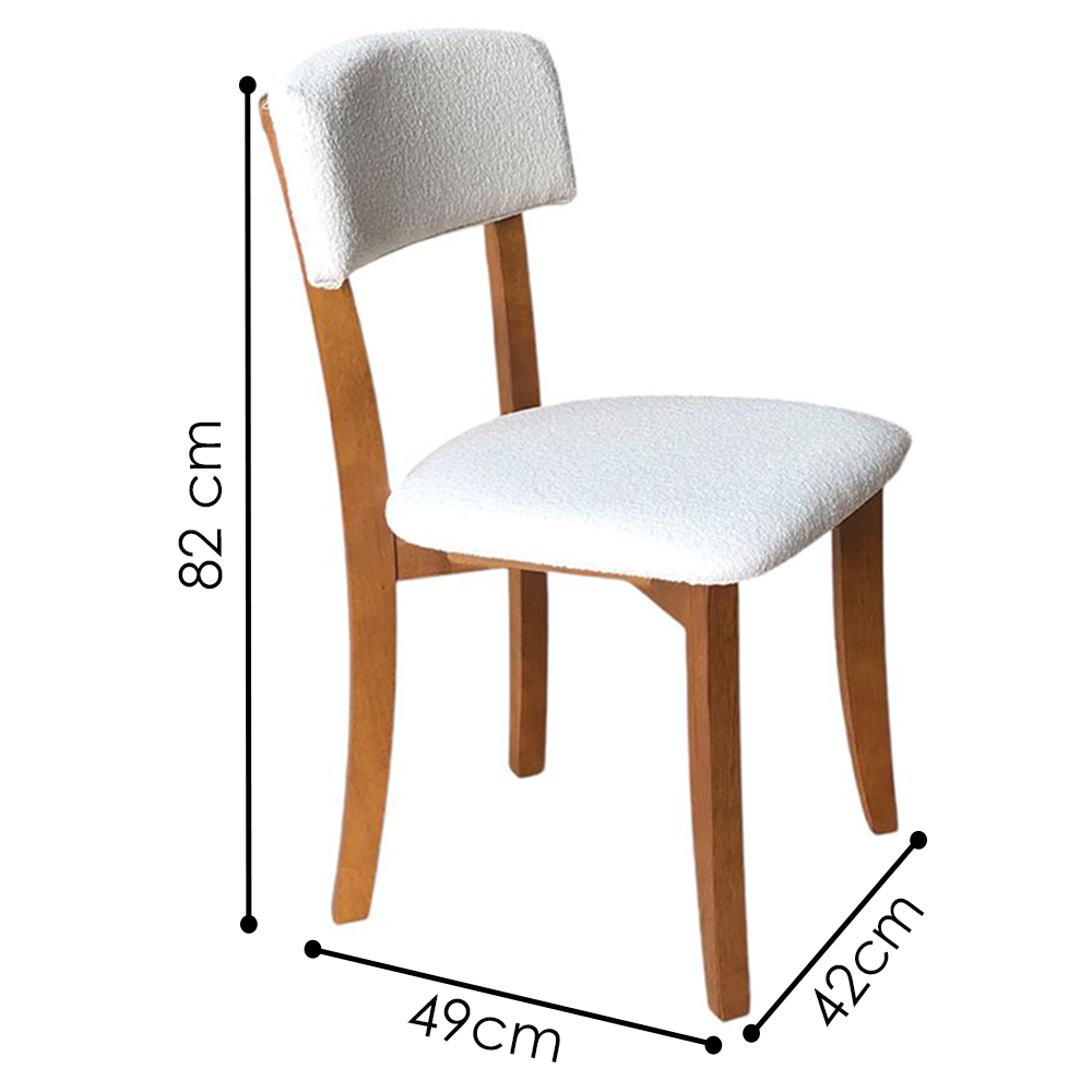 Cadeira Decorativa Estofada Porcelana Pes Madeira Pinhao Nacc