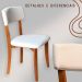 Cadeira Decorativa Estofada Porcelana Pes Madeira Pinhao Nacc