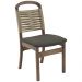 Cadeira Decorativa Vinil Corda Nautica Nude Pes Madeira Pinhao Nacc