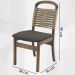 Cadeira Decorativa Vinil Corda Nautica Nude Pes Madeira Pinhao Nacc