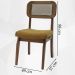 Cadeira Decorativa Vintage Tijolo Pes Madeira Pinhao Nacc