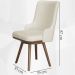 Cadeira Estofada Papel Base Giratoria Madeira Pinhao Nacc