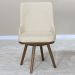 Cadeira Estofada Papel Base Giratoria Madeira Pinhao Nacc