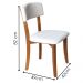 Kit 2 Cadeira Decorativa Estofada Porcelana Pes Madeira Pinhao Nacc