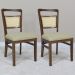 Kit 2 Cadeira Decorativa Ivory Tela Natural Pes Madeira Pinhao Nacc