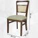Kit 2 Cadeira Decorativa Ivory Tela Natural Pes Madeira Pinhao Nacc