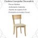 Kit 2 Cadeira Decorativa Serene Pes Madeira Amendoa Ripado Nacc