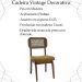 Kit 2 Cadeira Decorativa Vintage Tijolo Pes Madeira Pinhao Nacc