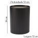 Kit 2 Mesa Apoio Lateral Oval Tampo Vidro Glow Madeira Ebano Preto Nacc