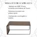 Mesa De Centro Alta Madeira Pinhao Base Metal Preto Nacc