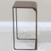 Mesa De Centro Alta Madeira Pinhao Base Metal Preto Nacc